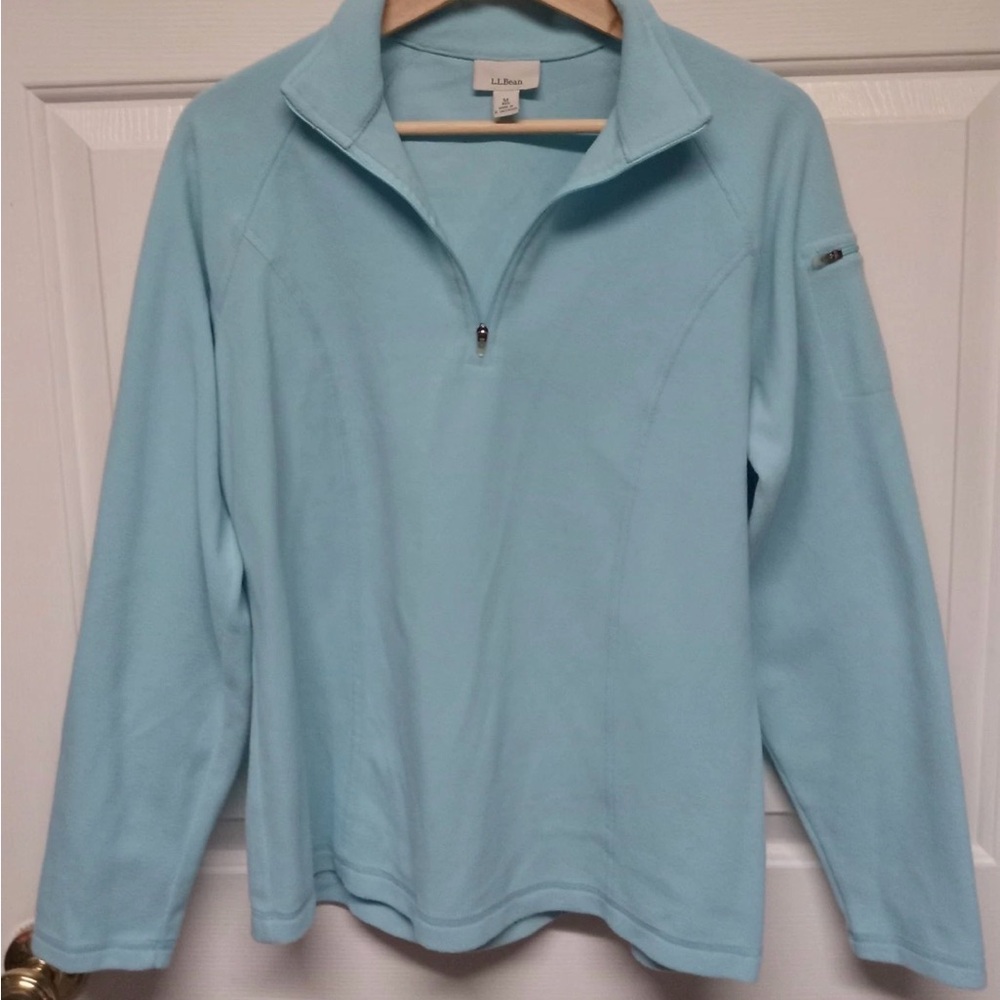 L.L. Bean Women's Sky Blue Turtleneck Sweater